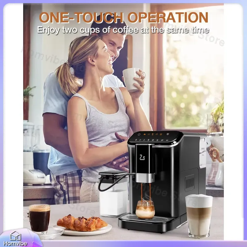 Milk Frother Automatic - 20 Bar Tam Otomatik Espresso Makinesi,
