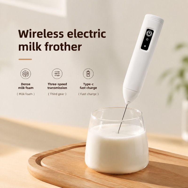 Milk Frother Automatic - Elektrikli Süt Köpürtücü + Yumurta Çırpıcı