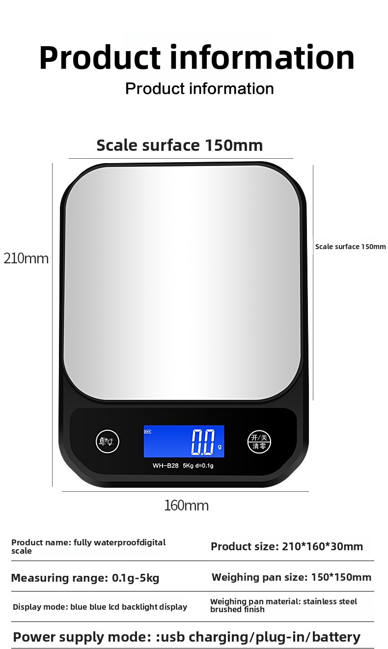 B28 5kg 0.1g Su Geçirmez Şarj  - Kitchen Appliances Online incelemesi ve fiyatı